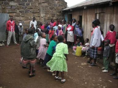 Clubhouse-children singing and dancing